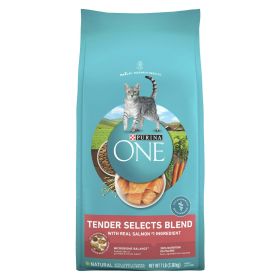 Purina One Tender Selects Blend Dry Cat Food Salmon 7 lb Bag